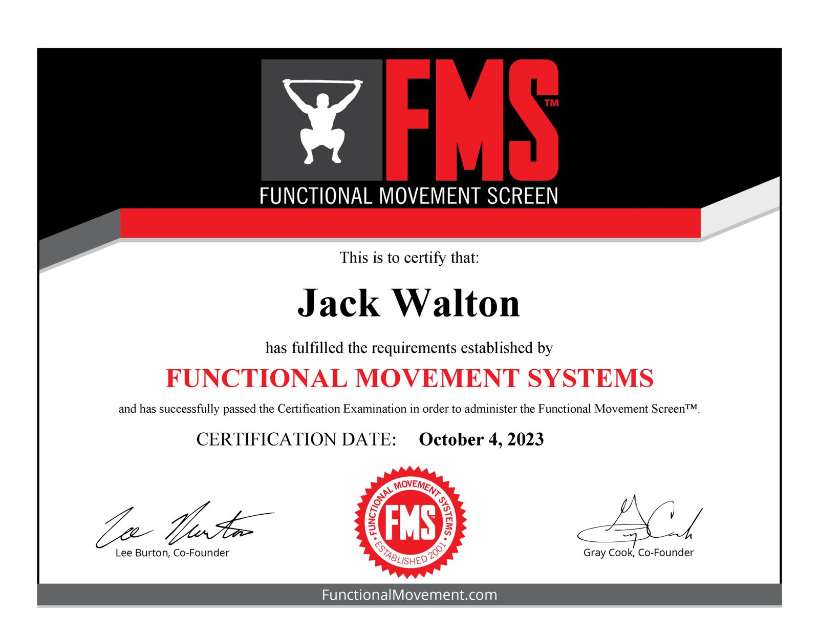 FMS Certification