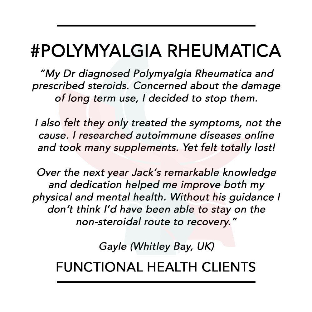 Functional Health Clinic Client Testimonial, Polymyalgia rheumatica