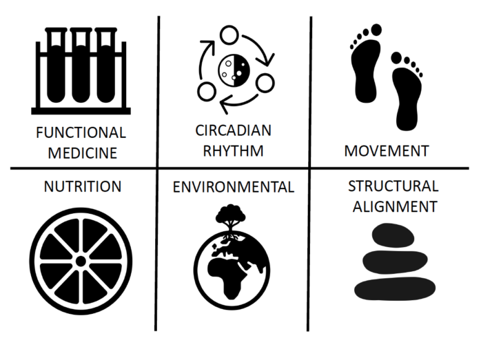 Modalities used for the functional health approach